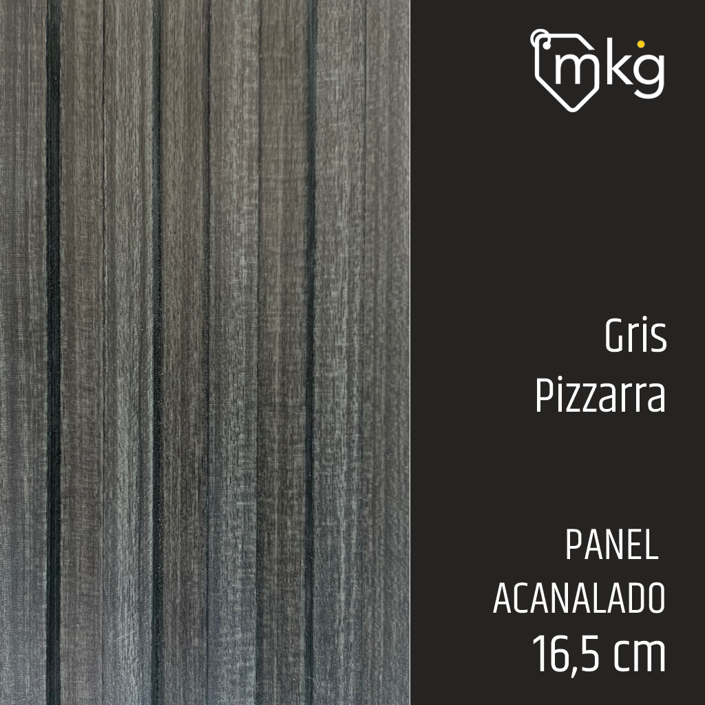DR WALL PANEL PVC GRIS PIZARRA. ANCHO 15,5 cm X LARGO 2,90 mtrs X ESPESOR 2,5 cm