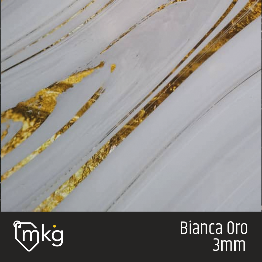 DR LAMINA PVC BIANCA ORO. 1220mm x 2440mm x 3mm (PRECIO X PIEZA)