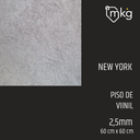 DR PISO DE VINIL NEW YORK. LAMINA: 60 cm x 60 cm. CAJA: 4,5 m2. GROSOR: 2,8 mm 