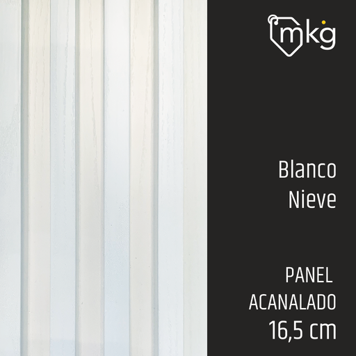 [ST.DR.WALL.PAN.PVC.BN.01] DR WALL PANEL PVC BLANCO NIEVE. ANCHO 15,5 cm X LARGO 2,90 mtrs X ESPESOR 2,5 cm