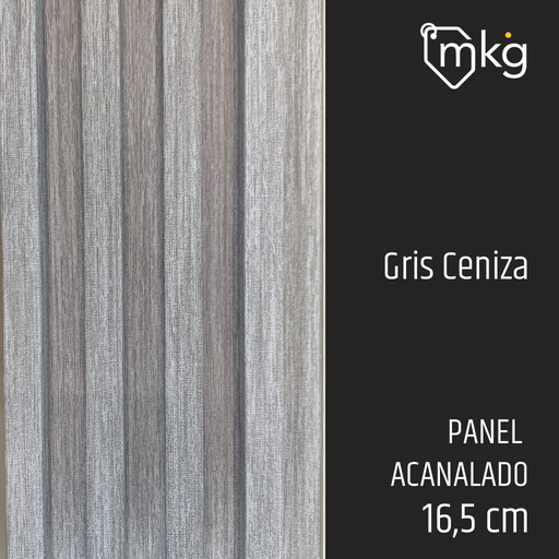 [ST.DR.WALL.PAN.PVC.GC.06] DR WALL PANEL PVC GRIS CENIZA. ANCHO 15,5 cm X LARGO 2,90 mtrs X ESPESOR 2,5 cm