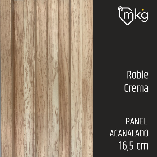 [ST.DR.WALL.PAN.PVC.RC.08] DR WALL PANEL PVC ROBLE CREMA. ANCHO 15,5 cm X LARGO 2,90 mtrs X ESPESOR 2,5 cm