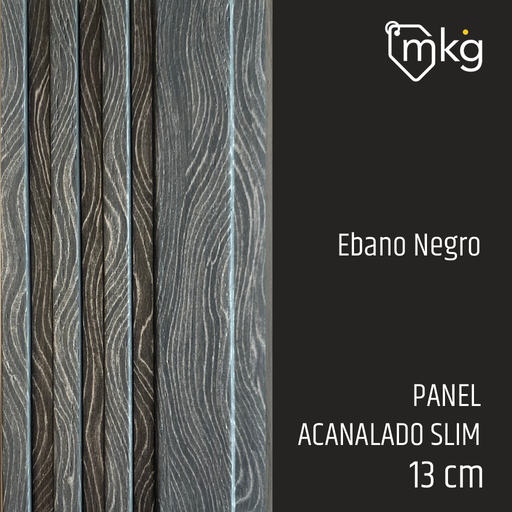 [ST.DR.WALL.PAN.SL.ENE.01] DR WALL PANEL SLIM  EBANO NEGRO ANCHO 12 cm x LARGO 2,90 mts, x ESPESOR 1,1 cm