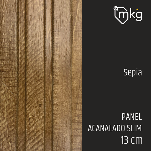 [ST.DR.WALL.PAN.SL.SPA.06] DR WALL PANEL SLIM  SEPIA ANCHO 12 cm x LARGO 2,90 mts, x ESPESOR 1,1 cm