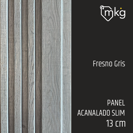 [ST.DR.WALL.PAN.SL.FGR.11] DR WALL PANEL SLIM  FRESNO GRIS ANCHO 12 cm x LARGO 2,90 mts, x ESPESOR 1,1 cm