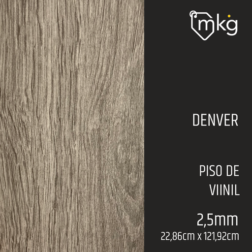 [ST.DR.PIS.VI.2.5MM.SP.01] DR PISO DE VINIL DENVER. LAMINA: 22,86 cm x 121,92 cm. CAJA: 5,016 m2. GROSOR: 2,5 mm 