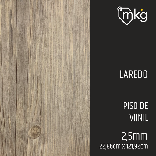 [ST.DR.PIS.VI.2.5MM.SP.10] DR PISO DE VINIL LAREDO. LAMINA: 22,86 cm x 121,92 cm. CAJA: 5,016 m2. GROSOR: 2,5 mm 