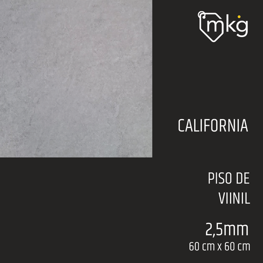 [ST.DR.PIS.CEM.2.8MM.SP.02] DR PISO DE VINIL CALIFORNIA. LAMINA: 60 cm x 60 cm. CAJA: 4,5 m2. GROSOR: 2,8 mm 