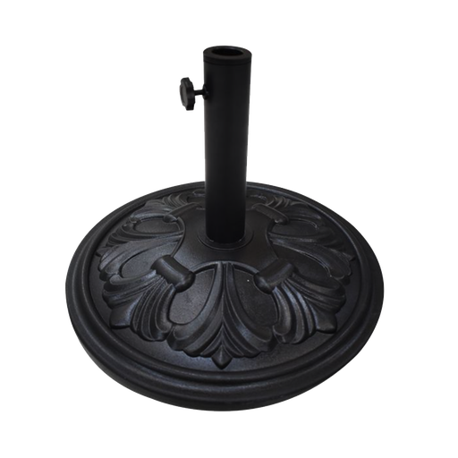 [COM.BAS.SOMB.48.01] BASE SOMBRILLA REGULAR NEGRA. MEDIDAS 48CM X 48CM X 8CM