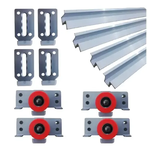 [PR.HJ.KIT.COR.BA.3M.01] BARI KIT PARA SISTEMAS DE PUERTAS CORREDIZAS PARA CLOSET RIELES DE ALUMINIO 3MTRS BARI