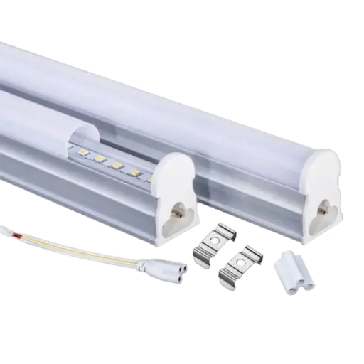 [PR.ELEC.TUB.LED.T5.CB.120CM.18W.01] TUBO LED 120 Cm 18w T5 Con Base.  Multivoltaje 85-265v Luz Blanca 6500k